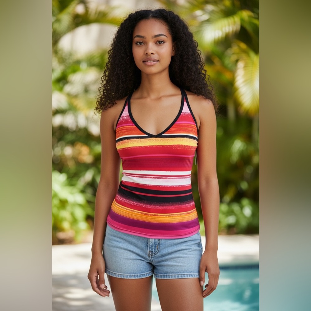 NWT Jag Crisscross swim Tankini XS
